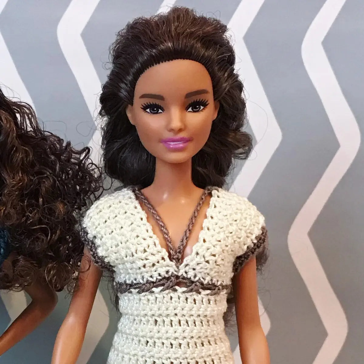 Patron de crochet pour poupées mannequins, Robe Sanvitalia pour Barbie Petite lu.dingir