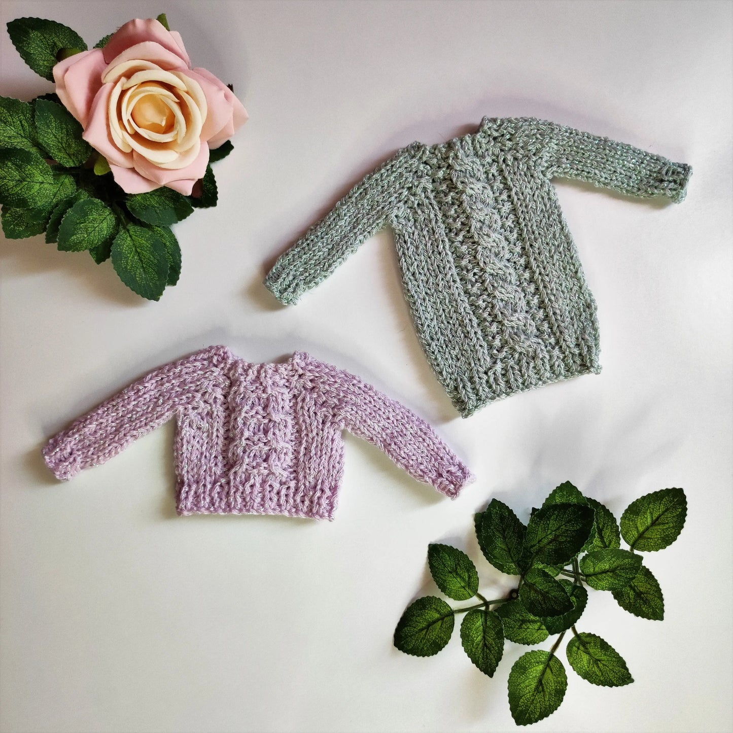 Patron de tricot pour poupées mannequins, Pulls brillants pour Barbie lu.dingir