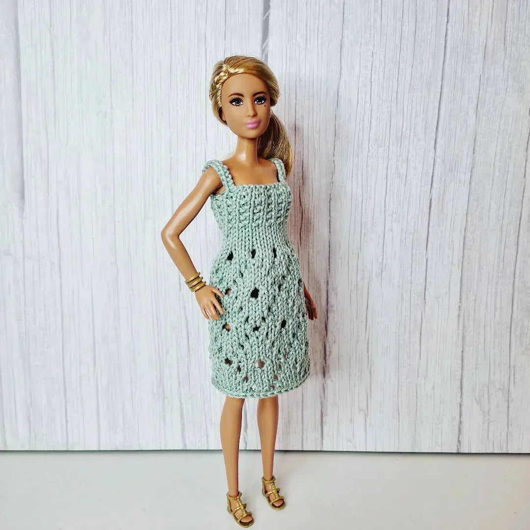 Patron de tricot pour poupées mannequins, Robe Juliette pour Barbie lu.dingir