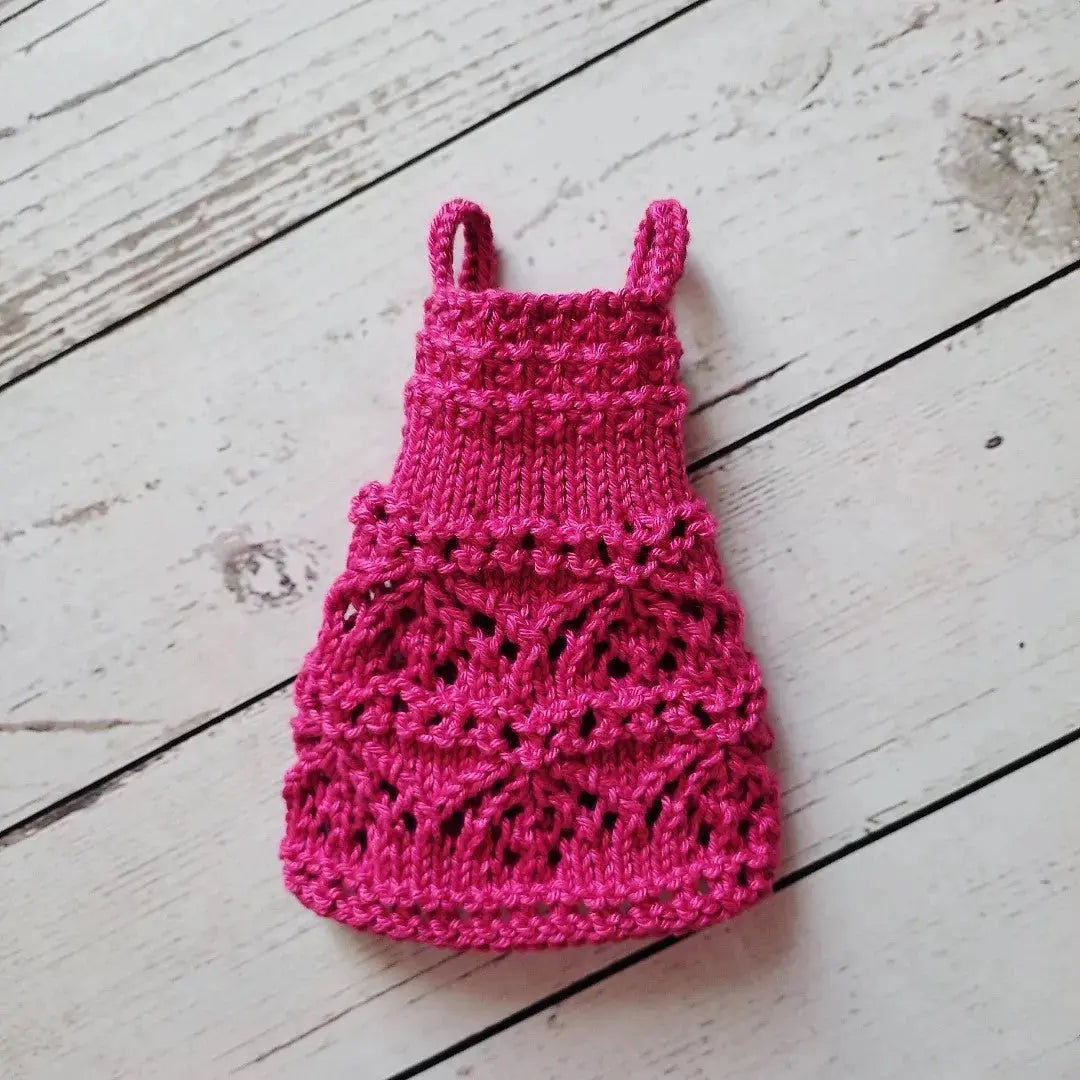 Patron de tricot pour poupées mannequins, Robe Yasmine pour Barbie lu.dingir