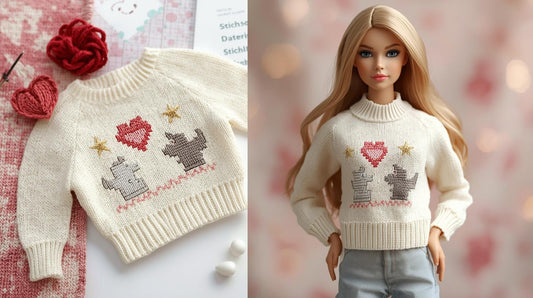 Patrons de tricot pour vêtements de poupées de 30 à 34 cm lu.dingir