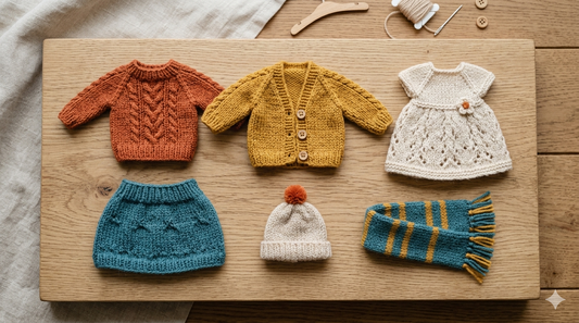 Capsule wardrobe pour poupées (guide de patrons tricot) lu.dingir