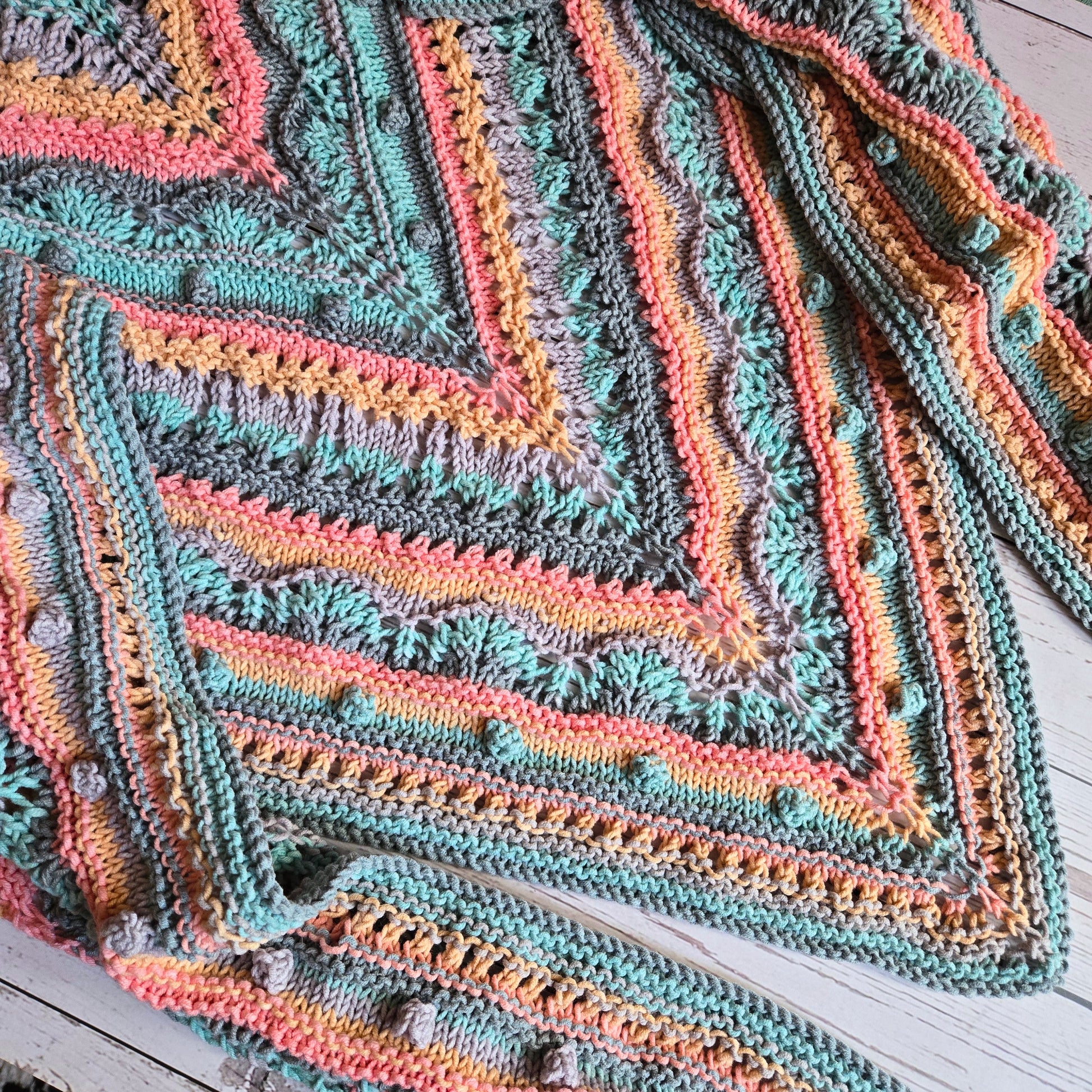 Patron Châle au Tricot PDF Massilia – Modèle de Châle au tricot lu.dingir