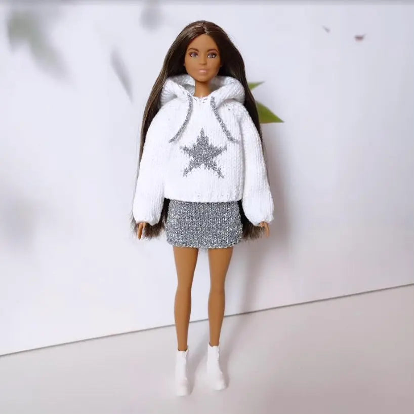 Patron de tricot pour poupées mannequins, Vêtements pour Barbie lu.dingir