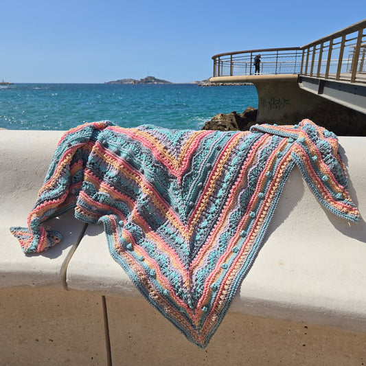 Patron Châle au Tricot PDF Massilia – Modèle de Châle au tricot lu.dingir