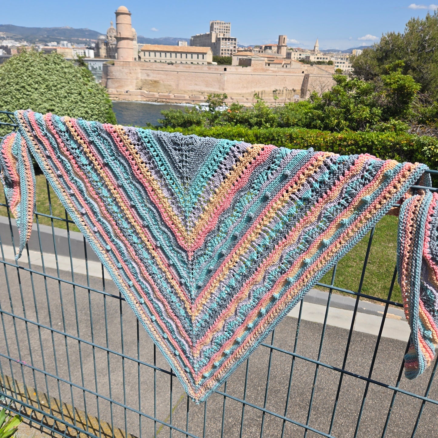 Patron Châle au Tricot PDF Massilia – Modèle de Châle au tricot lu.dingir